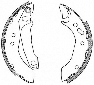 OPEN PARTS bsa216600 -  Комплект тормозных колодок